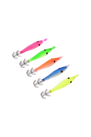 Moveevo Lüminöz Silikon Yemli Okyanus Balıkçığı İğnesi - 9cm 8g İkili Çengel Tasarımı - Gerçekçi Yem Squids İçin
