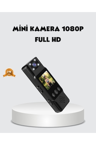 180 Derece Dönebilen Mini Kamera Full Hd Tft Ekran Hareket Sensörlü