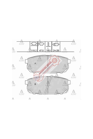 Fren Balatası Arka Kia Sorento 02-10 58302-3Ed00