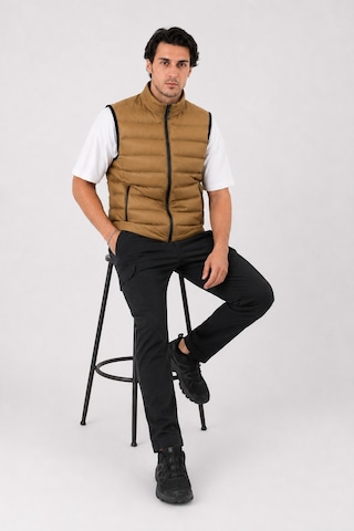 Camp Scoutland Camp451 Outdoor Tactical İç Cepli Su İticili Erkek Mevsimlik Dolgulu Şişme Yelek Hardal