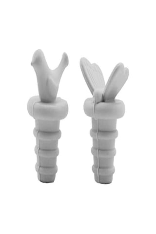 4' Lü Silikon Kuş ve Kelebek Şişe Tıpası Yağdanlık Tıpası