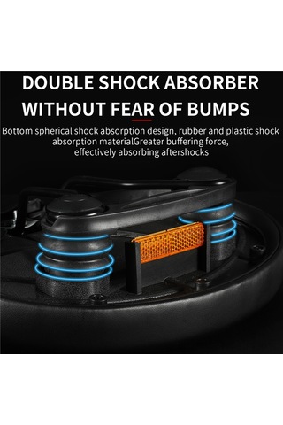 Xindoker West Bıkıng Yumuşak Bisiklet Sırtlığı, Şok Emici, Su Geçirmez, Reflektif Tasarım, Dağ Bisikleti Ve Yol Bisikleti İçin, Kaliteli Pu+polüüretan Köpük Malzeme Çok Renkli