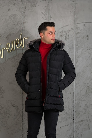 Slimfit Kapşonlu Içi Astarlı Erkek Spor Kapitone Mont 001