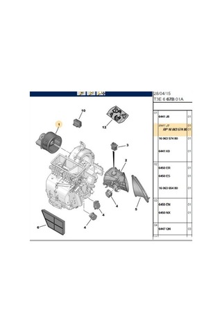 Kalorifer Motoru Xsara 206 342740-6441j9