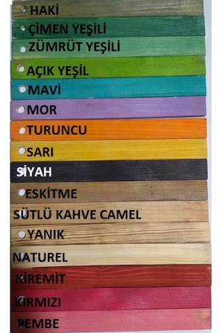 Antinkuntinci Ahşap Kasa Raf Çiçeklik Kitaplık Renkli Mini Kasa (415899931)
