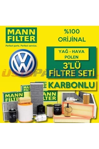 Vw Golf 7 1.2 1.4 Tsı Mann-Filter Filtre Bakım Seti 2013-2019