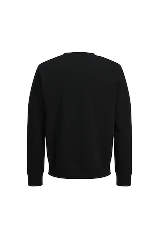 Jack & Jones Jjmunk Erkek Bisiklet Yaka Sweatshirt Rahat Günlük Siyah