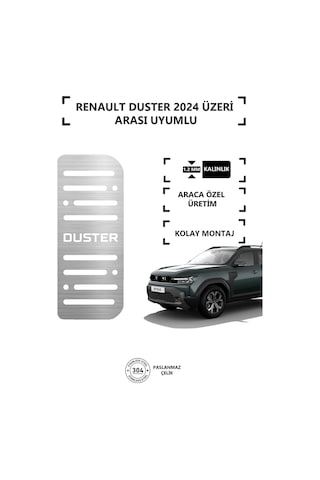 Renault Duster Ayak Dinlendirme Pedalı Krom Ayak Dayama Pedalı