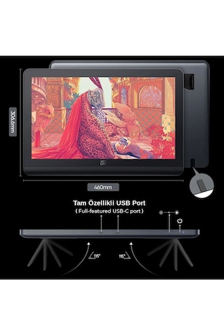 Xp-pen Artist Pro 19 Gen2 Grafik Tablet, 4k Ips, 16384 Basınç, %156 Srgb, Vesa Destekli Xp Art19pro Gen2