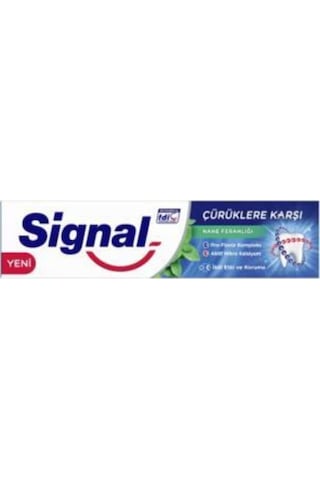 Signal Çürüklere Karşı Nane Ferahlığı Diş Macunu 12 x 100 ML