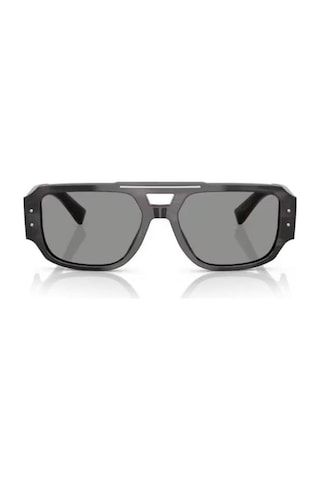Dolce Gabbana Dg 4482 34401 57 Erkek Pilot Gri Çizgili Kemik Güneş Gözlüğü Gri