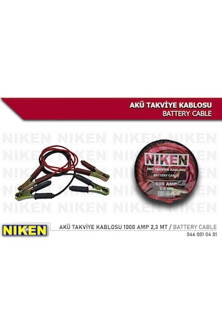 Niken Akü Takviye Kablosu 1000 Amp 2,3 Mt 35mm - Ekolmaks