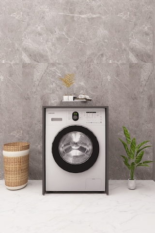 Mdf Çamaşır Makinesi Dolabı Antrasit