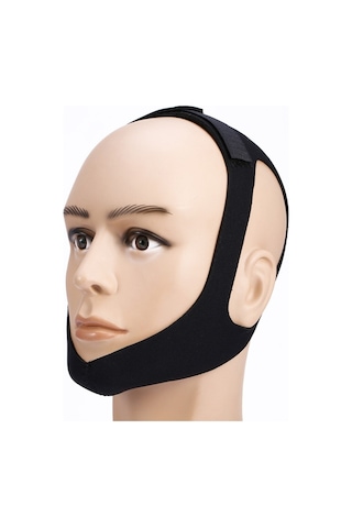 Deva Medikal Barton Bandajı Çene Ağız Kapatma Bandı Çene Kırığı Kemeri Standart Siyah