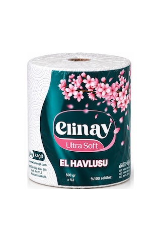 Elinay Ultra Soft Xl Dev Rulo Mutfak Kağıt Havlusu 12 Rulo 2 Paket 6 Rulo