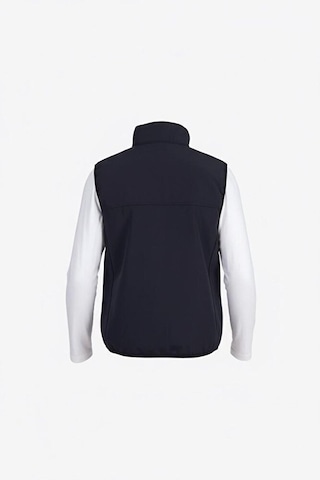 Vatan Tekstil Dik Yaka Slim Fit 3 Cepli Softshell Erkek Yelek Su İtici Kumaş Lacivert