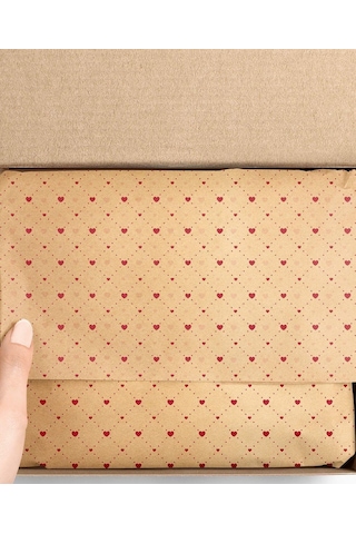 25'li Pure Love Seri Sargı Kağıdı Kahverengi