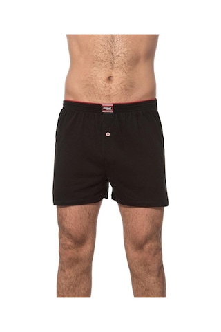 Özkan Underwear Özkan Erkek Pamuklu Şardonlu Boxer Düz Renk Baksır 0041