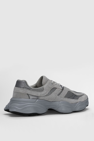 Lufian Mark Erkek Deri Sneaker Ayakkabı Gri Gri 112230240100150