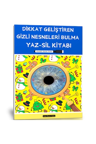 Dikkat Geliştiren Gizli Nesneleri Bul Yaz-sil Kitabı