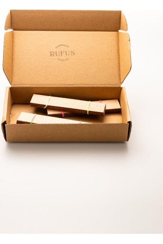 Ahşap Mum Fitili - 30 Adet 20mm X 100mm X 0,5mm Kahverengi