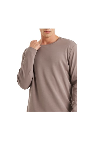 Erkek T-shirt 40633 - Vizon