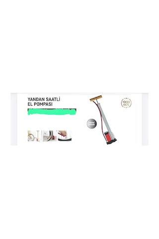 Saatli El Pompası-lastik Şişirme -krom Saatli-el Tipi Basınç Göstergeli El Pompası