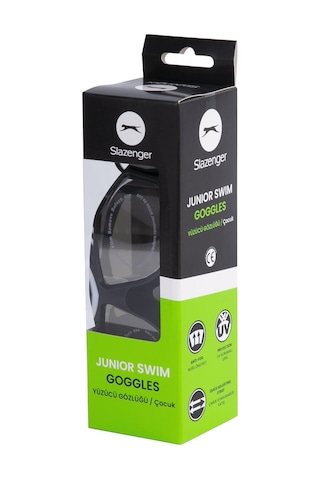 Slazenger Junior Yüzücü Gözlüğü Mırror Gl7 Smkeblckblckwhite Siyah