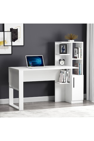 Tody Çalışma Masası - Beyaz Beyaz