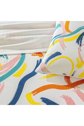 Taç Baskılı Zest Çift Kişilik Pike Takımı Turuncu 000000001000049788 Turuncu