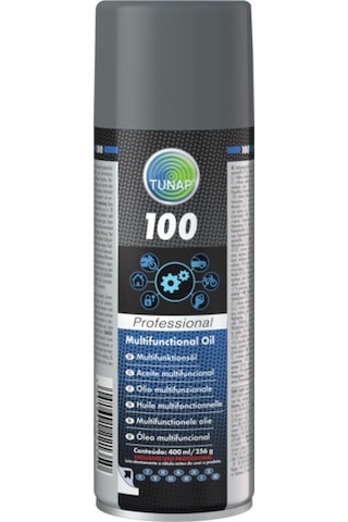 Tunap 100 Çok Amaçlı Multifonksiyonel Sprey Pas Sökücü, Yağlayıcı Ve Koruyucu 400 Ml
