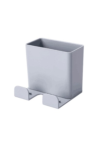 Yapışkan Duvara Organizatör Saklama Kutusu Uzaktan Gri Diğer