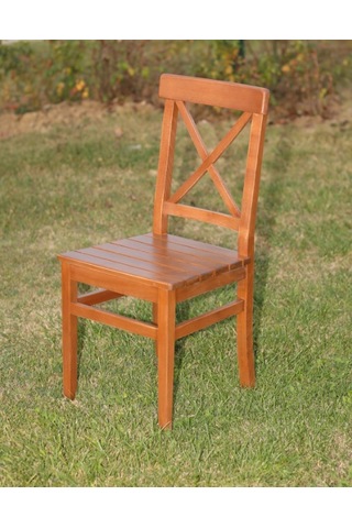 Çamlarmobilya Çeşme Ahşap X Sandalye | Ceviz