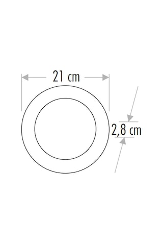 Cata CT-5235B 18W Sıva Üstü Siyah Yuvarlak Led Panel 6500K Beyaz