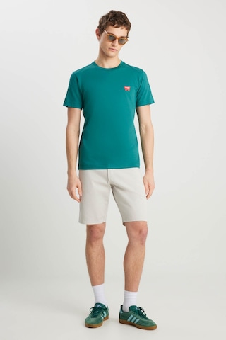 Wrangler Regular Fit Minimal Logo Yeşil Erkek T-shirt Mw70md3g26 Yeşil