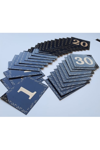 Kapı Numarası 5.5x6.5 Kendinden Yapışkanlı No:1 Den 30’A