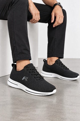 Ht Hotin Rene Erkek Bağcıklı Günlük Sneaker Ayakkabı - Siyah