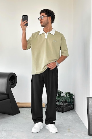 Su Yeşili Bound Polo Yaka Outplenty Premium Oversize Tişört Su Yeşili