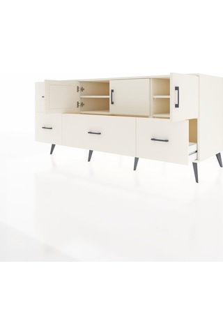 Kronos Konsol 4 Raflı 4 Çekmeceli 3 Kapaklı 176x59x83 Aytaşı-aytaşı/aytaşı Aytası