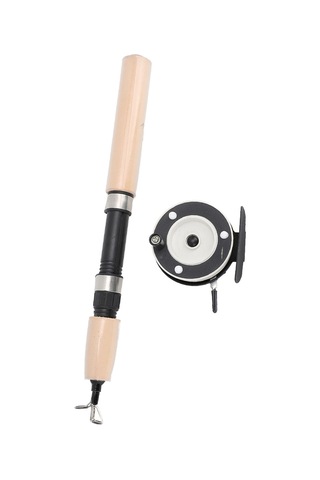 Wezone 75cm Cam Elyaf Buz Balıkçılığı Kamışı Seti, Metal Makara Ve Kaymazsız Eva Sapı İle