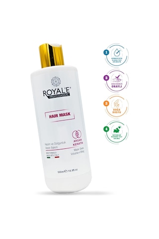 Royale Professional Argan Keratin Hacim ve Dolgunluk Veren Saç Maskesi 500 ML