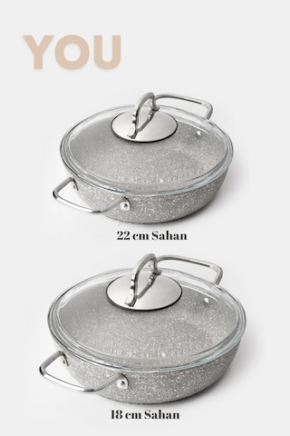 You Granit 4 Parça Sahan Set Gri