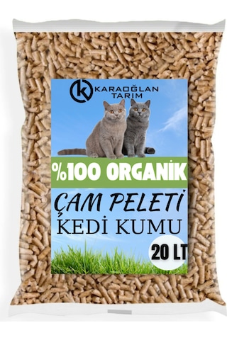 Kedi Kumu Organik %100 Çam Peleti Kokulu 10 Kg 20lt