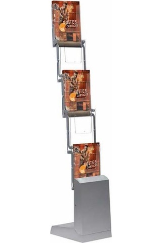 Portatif Zig Zag Broşürlük Standı 5 x A4