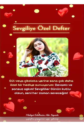 Sevgiliye Özel Defter Spiralli Özel Defter