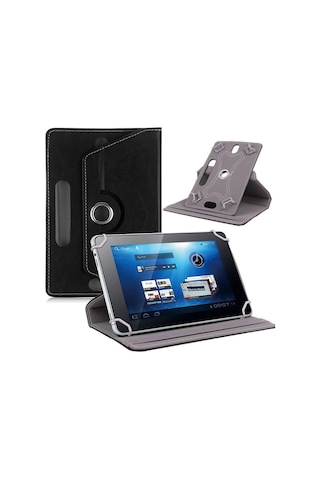 Prolysus Samsung Galaxy Uyumlu Tab A9+plus 11,0" Inç Kılıf Üniversal Dönerli Dönebilen Standlı Stand Olabilen Kapaklı Tablet Kılıfı