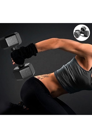20 Kg Dambıl Seti 10 Kg X 2 Adet Dumbell Set 10 Kg X 2 Adet Ağırlık Seti
