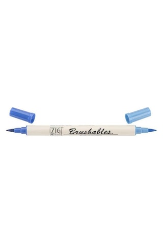Zig Brushables 2 Renk Tonu Fırça Uçlu Marker Kalem 030 Pure Blue