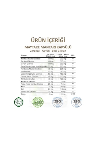 Gökçek Şifa Maytake (Maitake Mushroom Capsule) 60 Kapsül