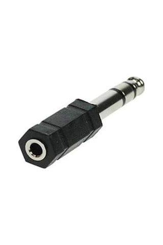 Gitar Anfi Amfi Kablo Jak Dönüştürücü Jack Çevirici Erkek 6.5mm Dişi 3.5mm Çivi Gitar Arkasıince